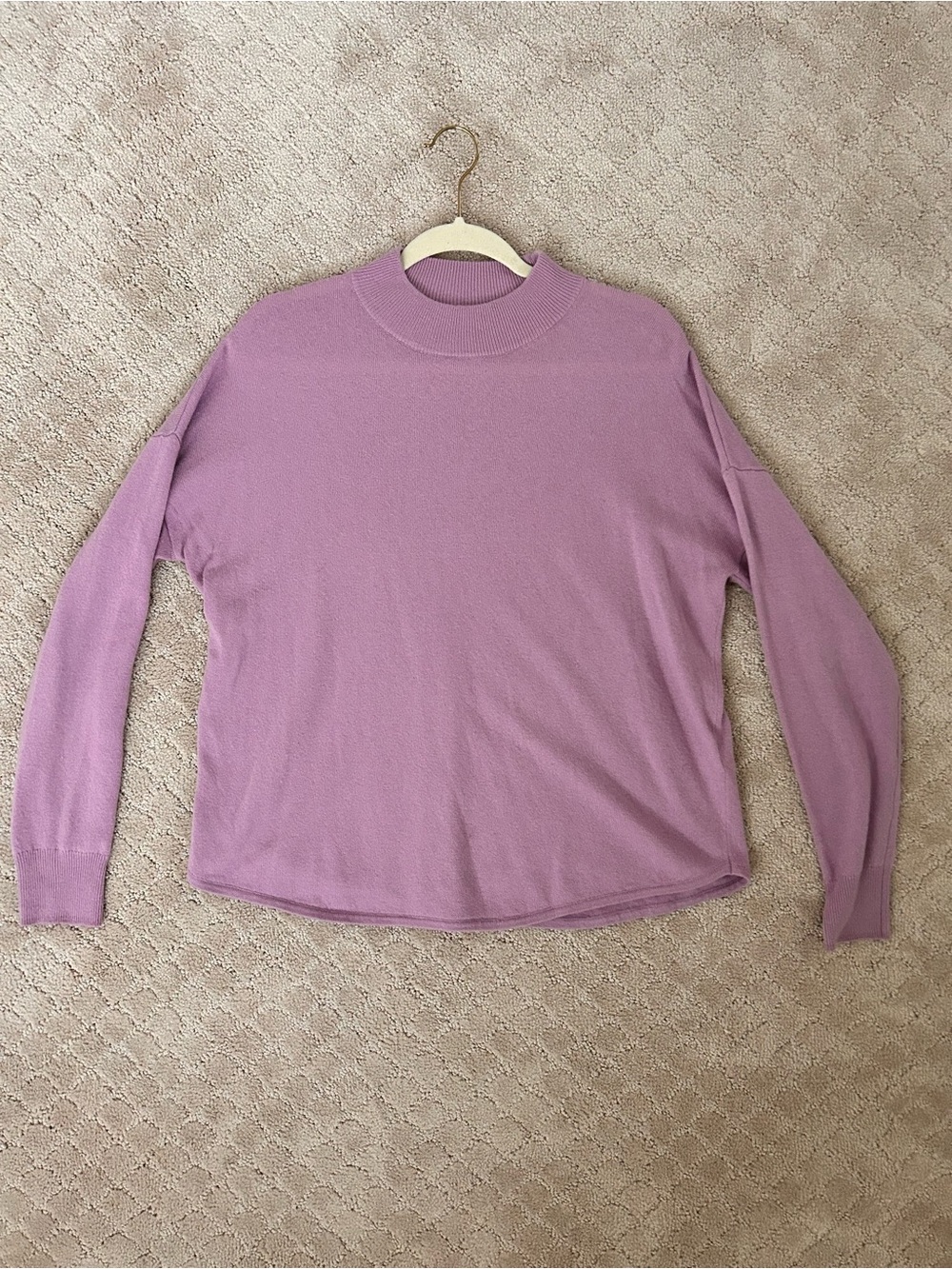 Madewell Mauve / lavender Mock Neck Sweater